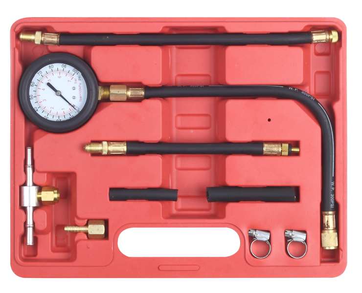 Fuel system pressure gauge set